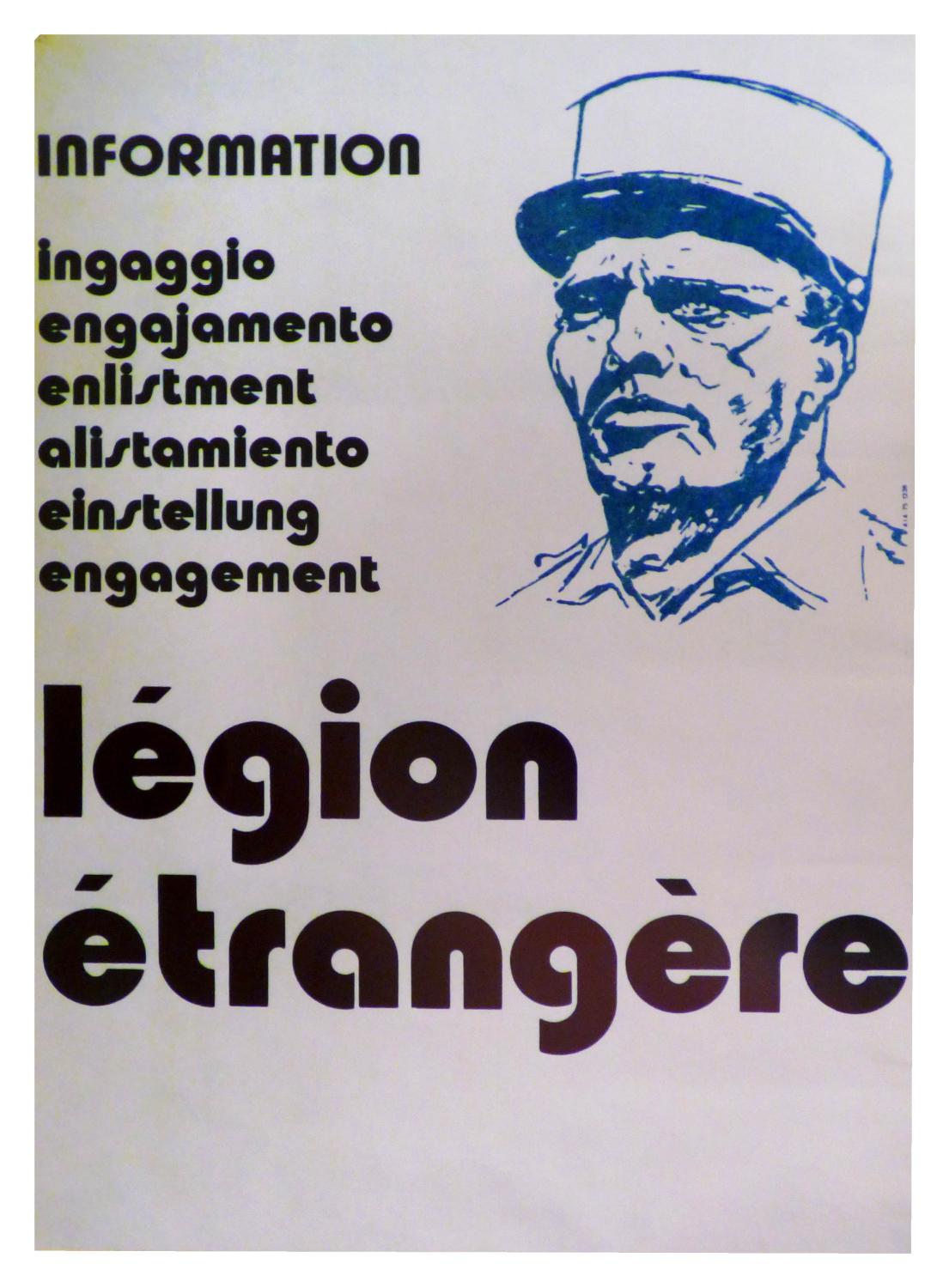 Affiche Légion étrangère "Information engagement"