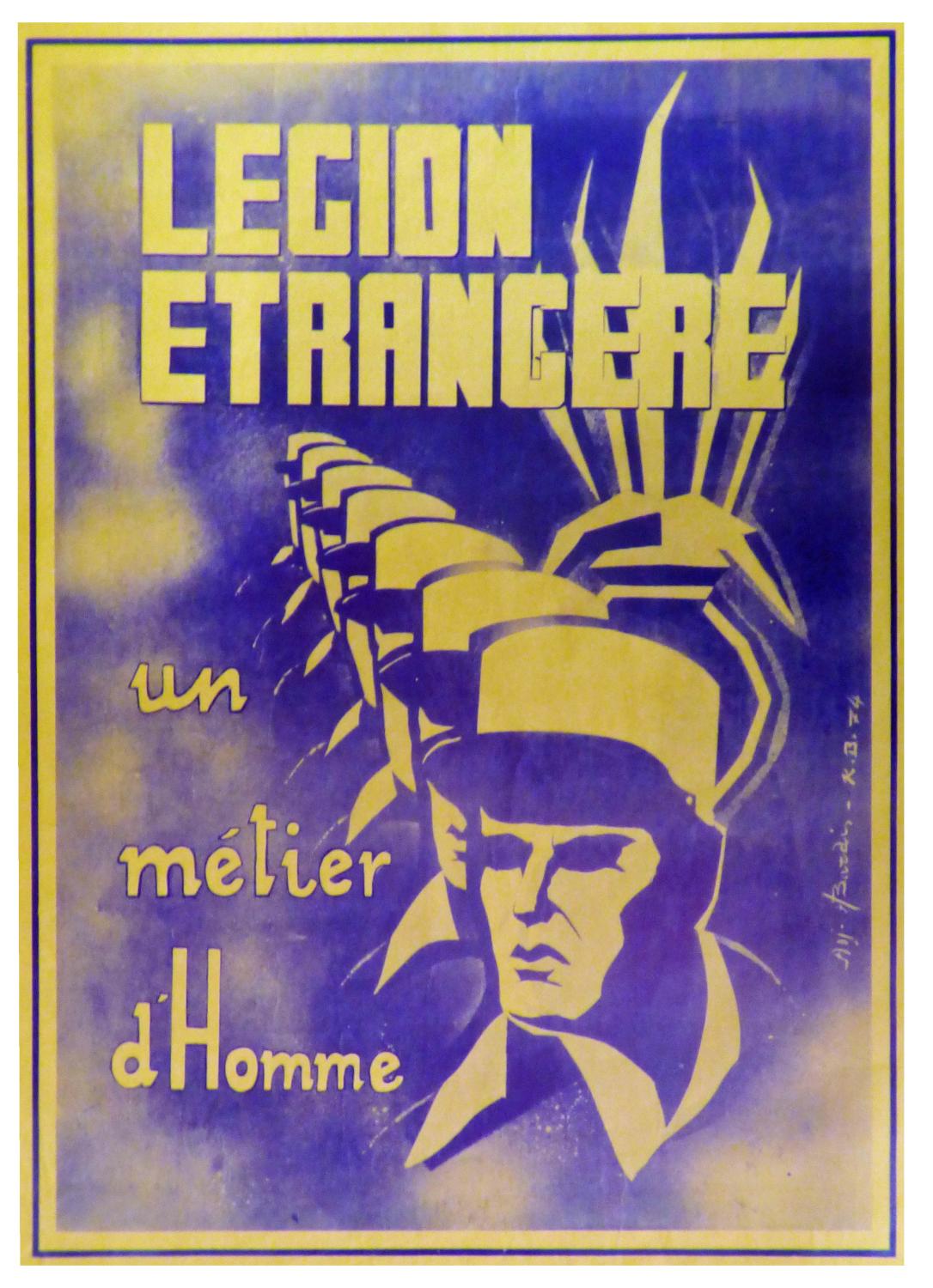 Affiche Légion étrangère "Un métier d'homme" N° 1
