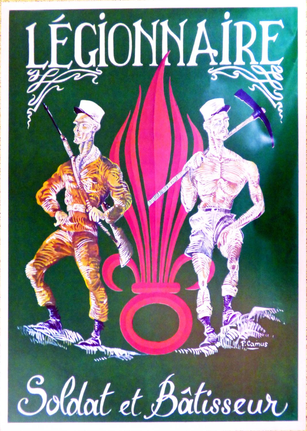 Affiche Légionnaire "soldat et bâtisseur N°2