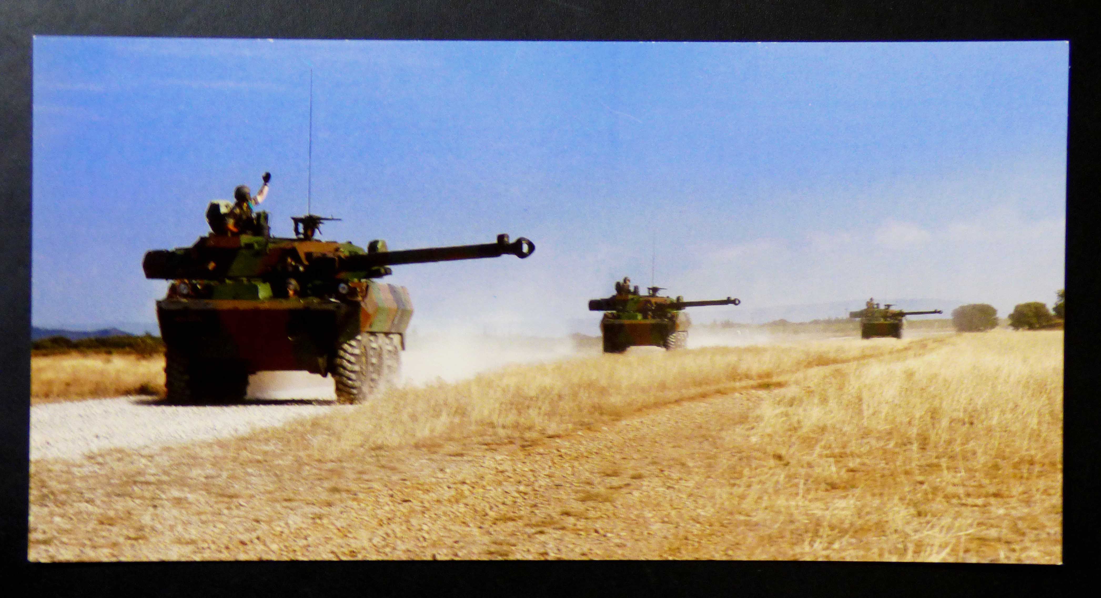 Carte postale "Peloton d'AMX 10RC du 1°REC.