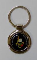 Porte-clés rond logo fond noir